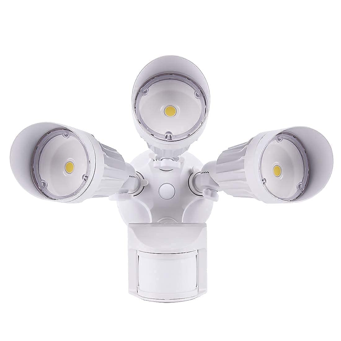 JJC LED 2-Pack Safety Lights - 20W 2000LM & 30W 3000LM 5000K Daylight White, IP65 Waterproof Motion Sensor Flood Light for Outdoor Security, Yard, Garage, and Pathway Lighting