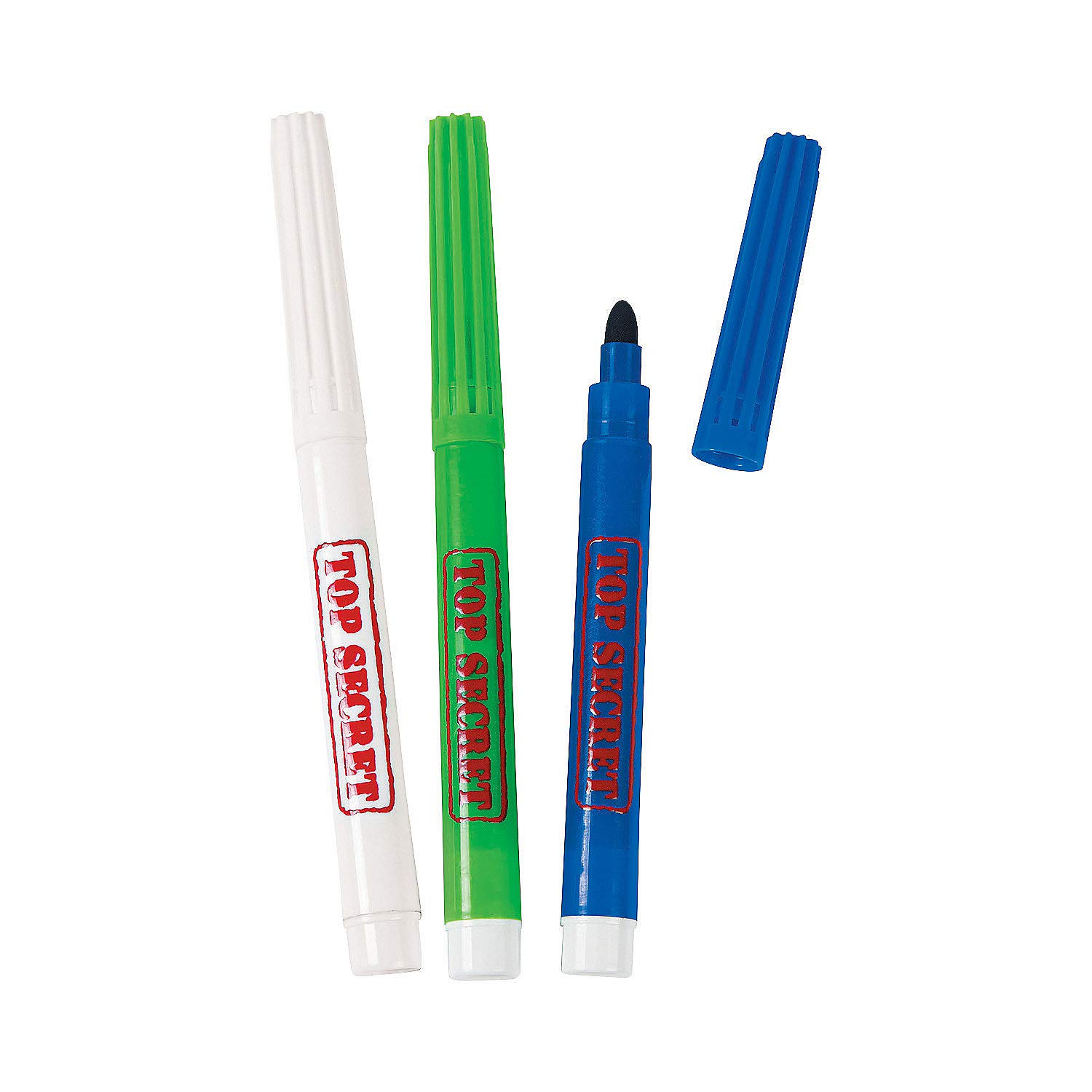 Fun Express Secret Message Pens - 12 Pack Invisible Ink Writing Pens for Kids, Spy Games & Secret Notes - Fun Stationery & Novelty Gift for Boys & Girls - Perfect for Birthday Parties, Classroom Activities & Creative Play