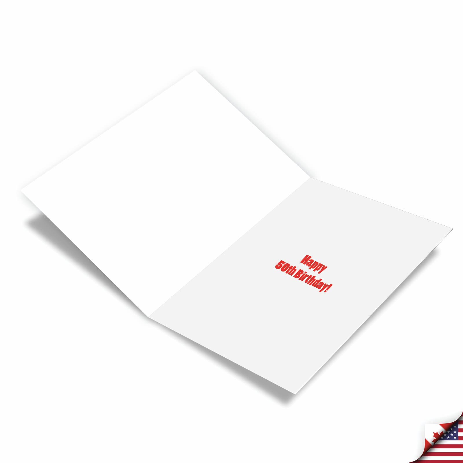 50th Birthday Card with Envelope - NobleWorks 5x7 Inch Milestone Greeting Card for 50th Birthday Celebrations | Perfect for Parties, Anniversaries & Special Occasions