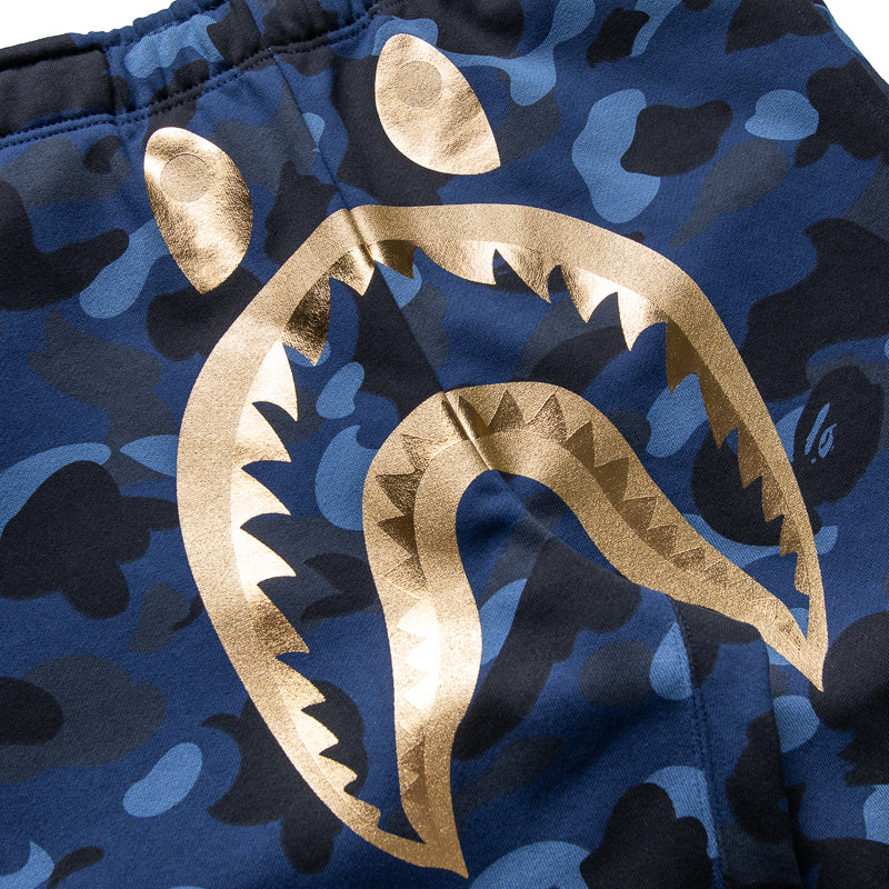 BAPE Color Camo Shark Sweatpants for Men - Navy Blue Streetwear Joggers | Gym, Lounge & Casual Wear