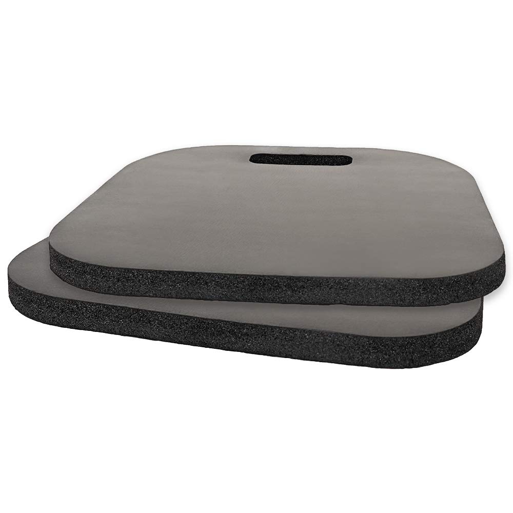 2-Pack Memory Foam Seat Cushions with Carry Handle - Office Chair & Outdoor Comfort for Back Pain Relief - Perfect for Boats, Stadium Bleachers, Garden Chairs & Work Desks