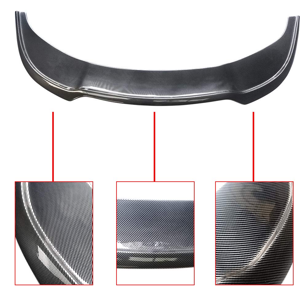 NINTE 1-Piece Carbon Fiber Style Front Bumper Lip Spoiler for 2015-2023 Chrysler 300 300C 300S SRT - PP Material, Aggressive Styling & Enhanced Aerodynamics - Perfect for Car Enthusiasts & Street Racing