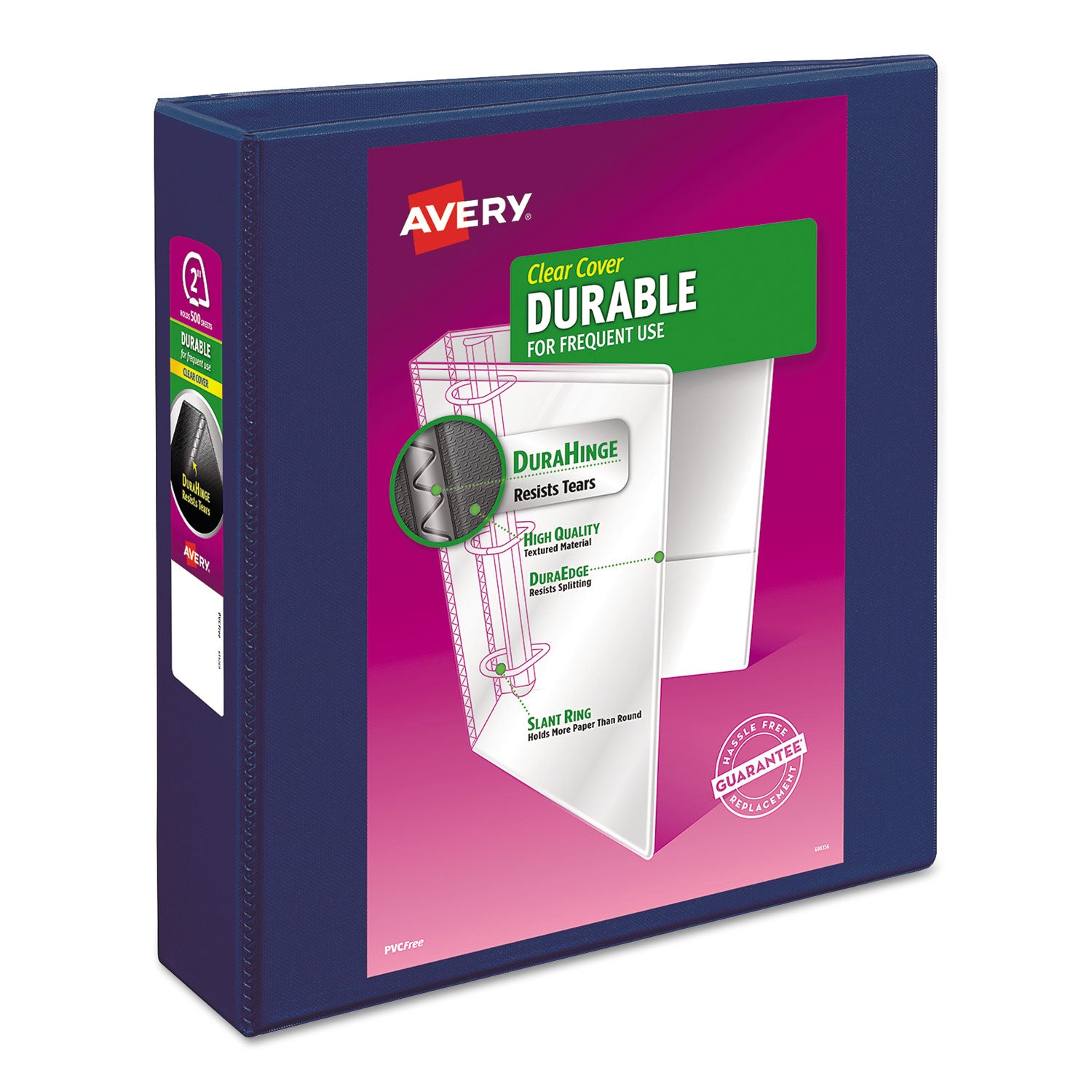 Avery® Durable 3-Ring Binder with DuraHinge™ Technology, 2