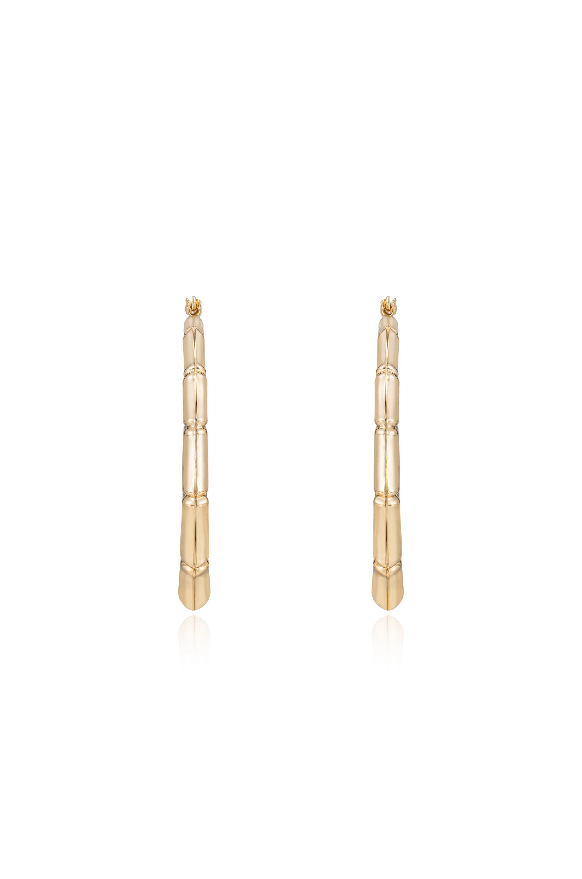 Stylish Bamboo Hoop Earrings for Women - Lightweight & Hypoallergenic Jewelry - Perfect for Everyday Wear, Boho Fashion & Gift Giving