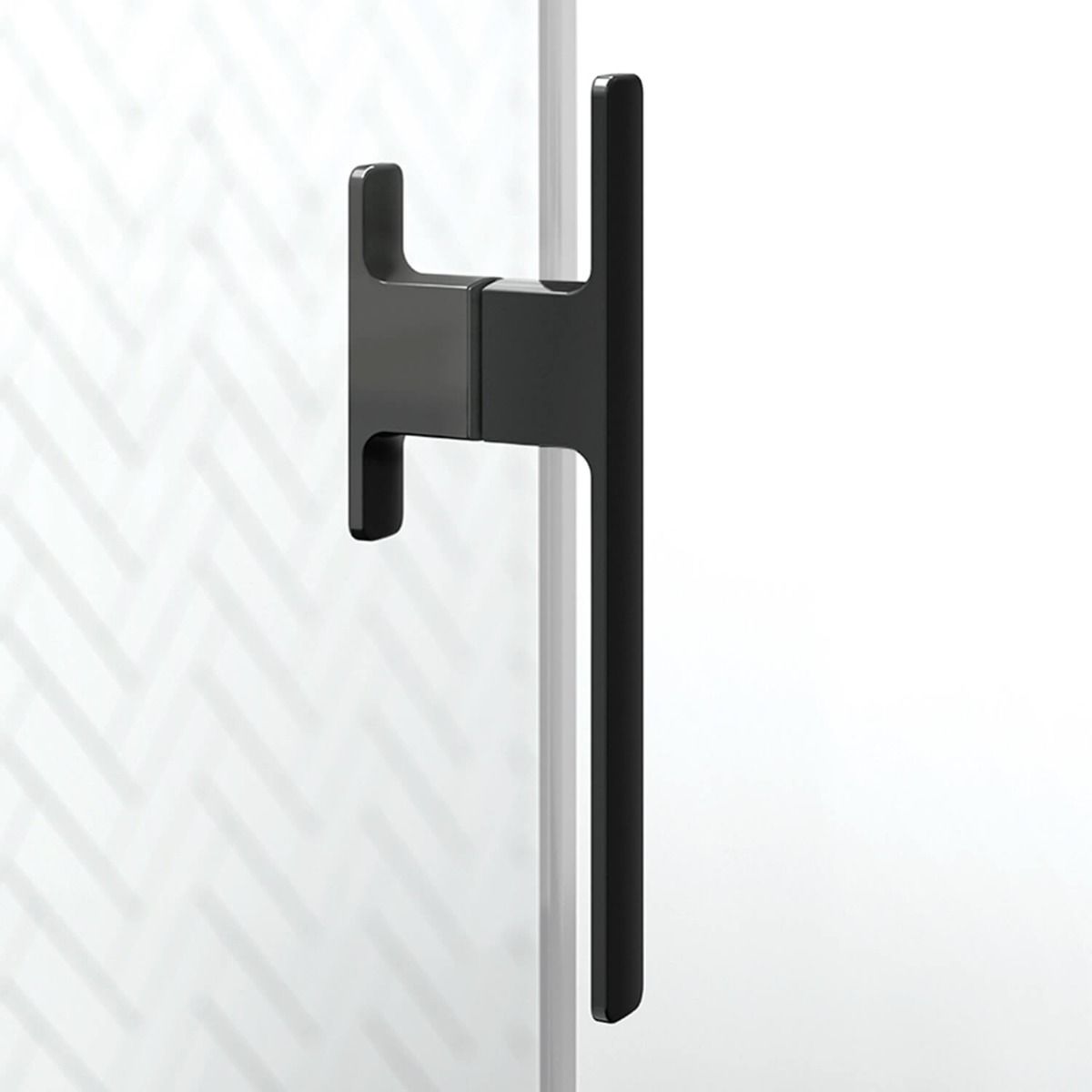 KONCEPT EVO Matte Black Sliding Shower Door 60