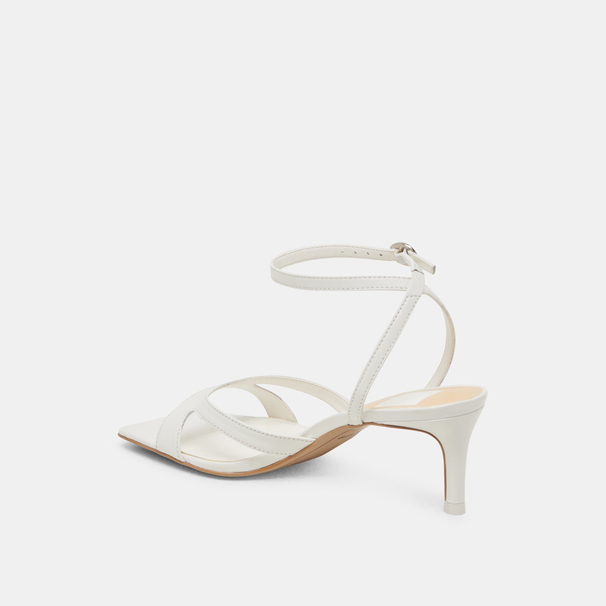 BECKI Women's High Heels - Genuine White Leather Pumps for Work, Party & Special Occasions | Comfortable & Stylish Dress Shoes