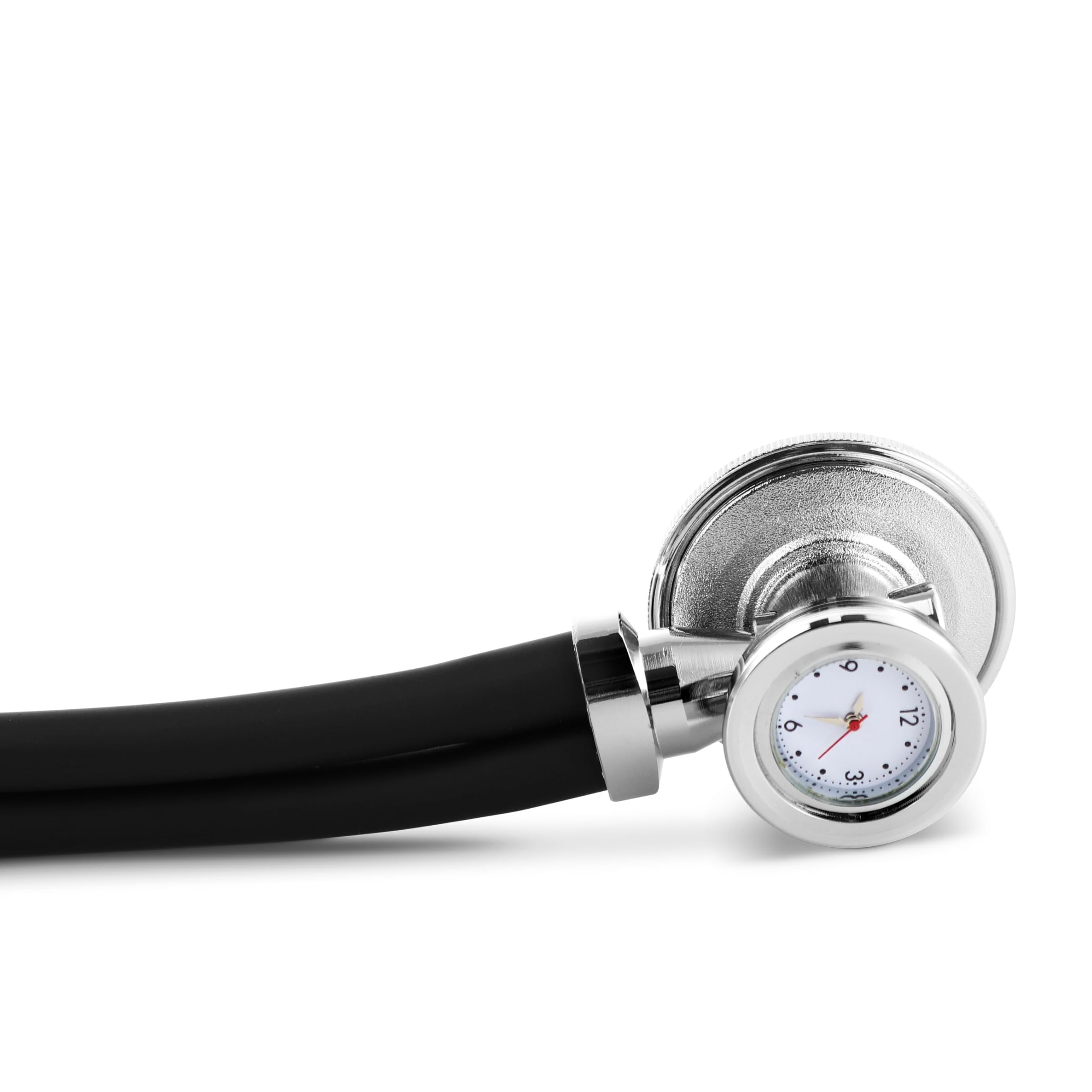 Primacare DS-9298 Black Medical Stethoscope with Analog Watch - 22