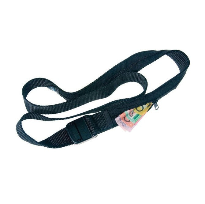 Sea to Summit Hidden Cash Money Belt - Secure Travel Wallet for Men & Women - Anti-Theft RFID Blocking Waist Pouch - Perfect for Hiking, Traveling, and Outdoor Adventures