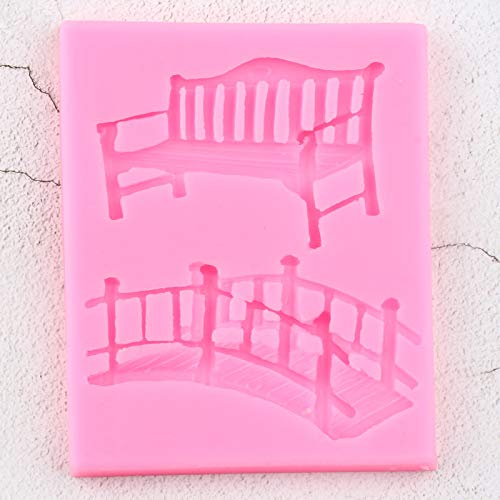 3D Craft Bench Bridge Silicone Mold for DIY Candy, Soap, Chocolate, Jelly, Cupcake Decorations - Fondant, Gum Paste, Ice Cream & Ice Cube Mold - Perfect for Baking, Dessert Making, and Handmade Crafts