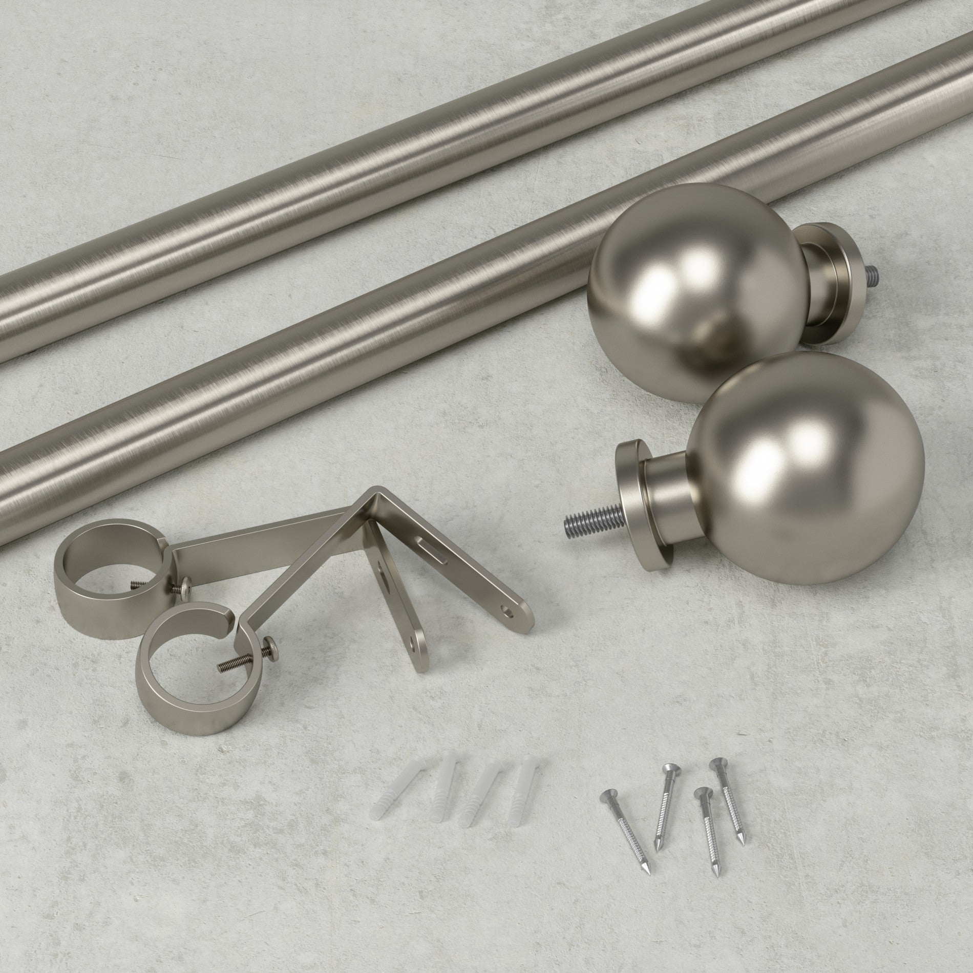 Stylish Curtain Rods for Windows - Adjustable Tension Rod for Drapes, Sheers & Curtains - Perfect for Living Room, Bedroom & Home Decor