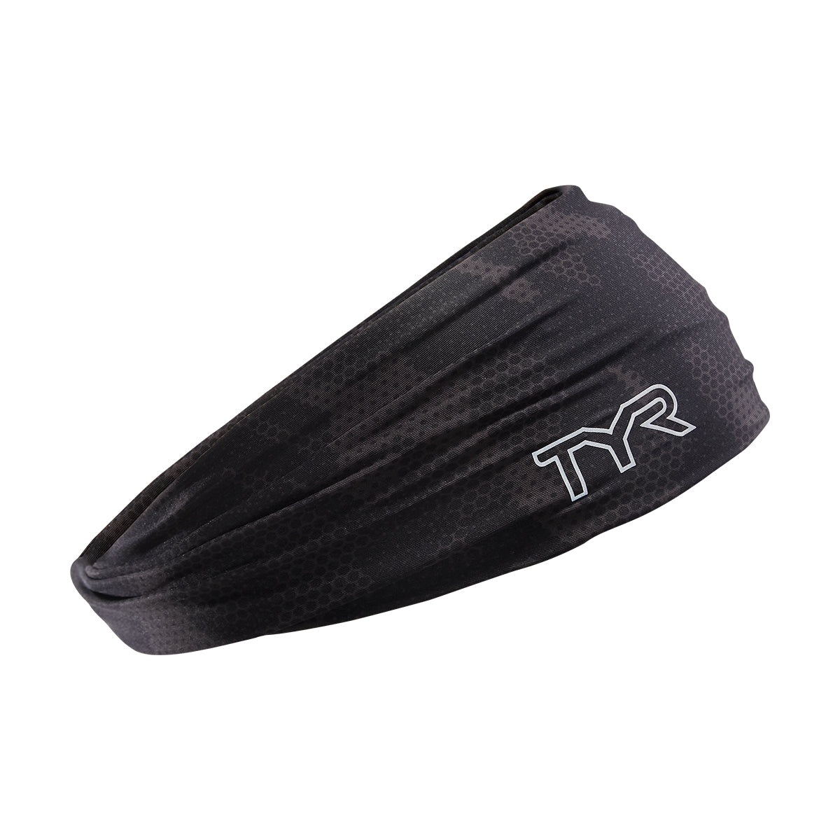 Tyr Headband Dark Shadow - High Performance Swim Headband for Women & Men - Comfortable & Secure Fit for Swimming, Running & Workouts