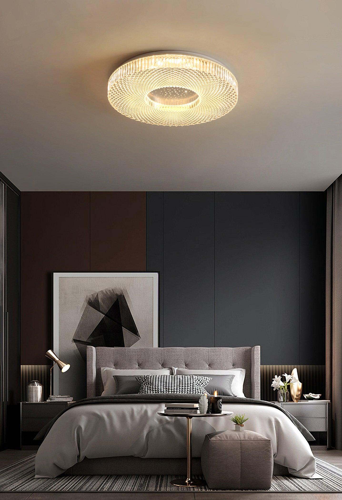 Cimona LED Flush Mount Ceiling Light - Modern Round Flush Mount Lighting Fixture for Bedroom, Kitchen, Hallway & Living Room - Energy Efficient Indoor Ceiling Lamp
