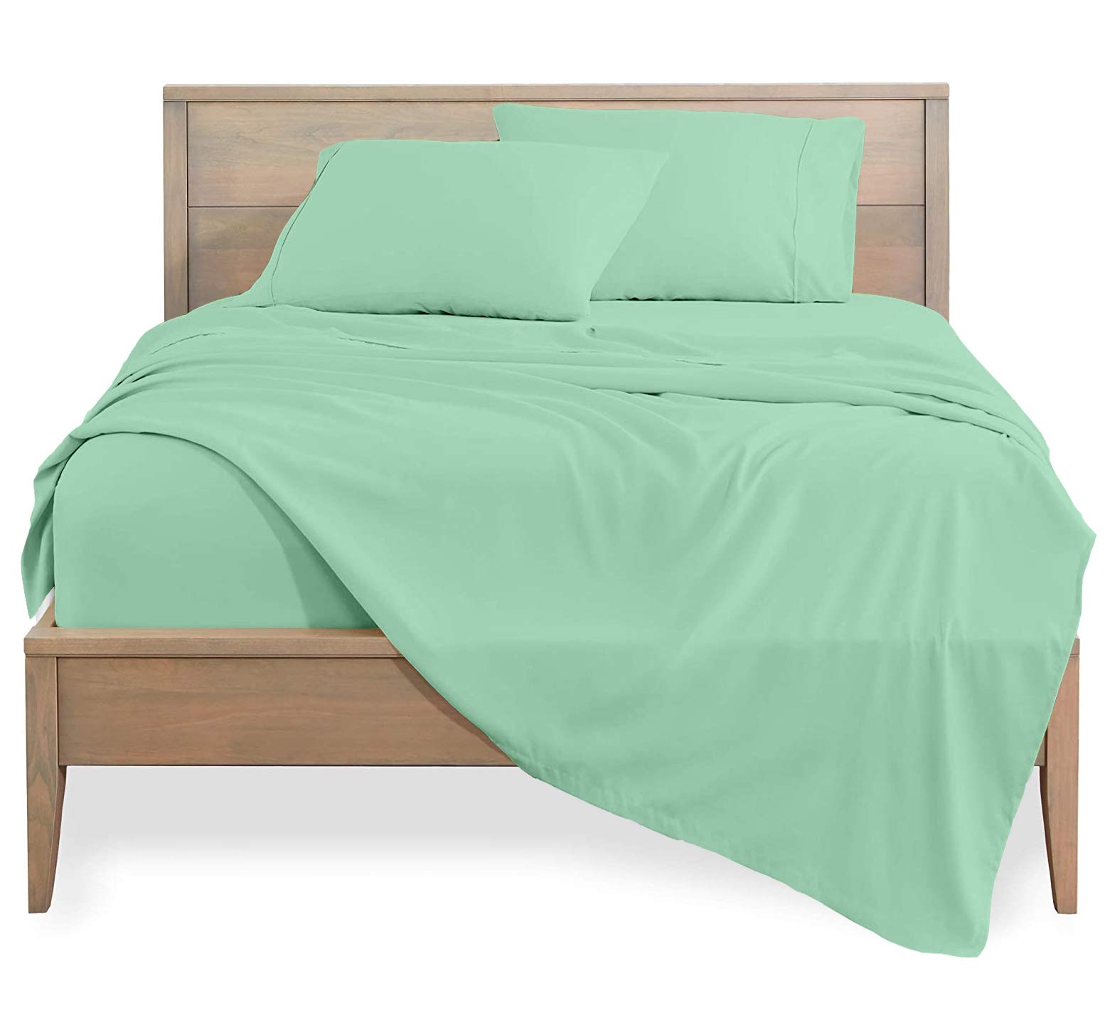 1000 Thread Count Luxury Queen Sheet Set - 4 Piece Soft Breathable Bedding with Deep Pocket (Fits 18