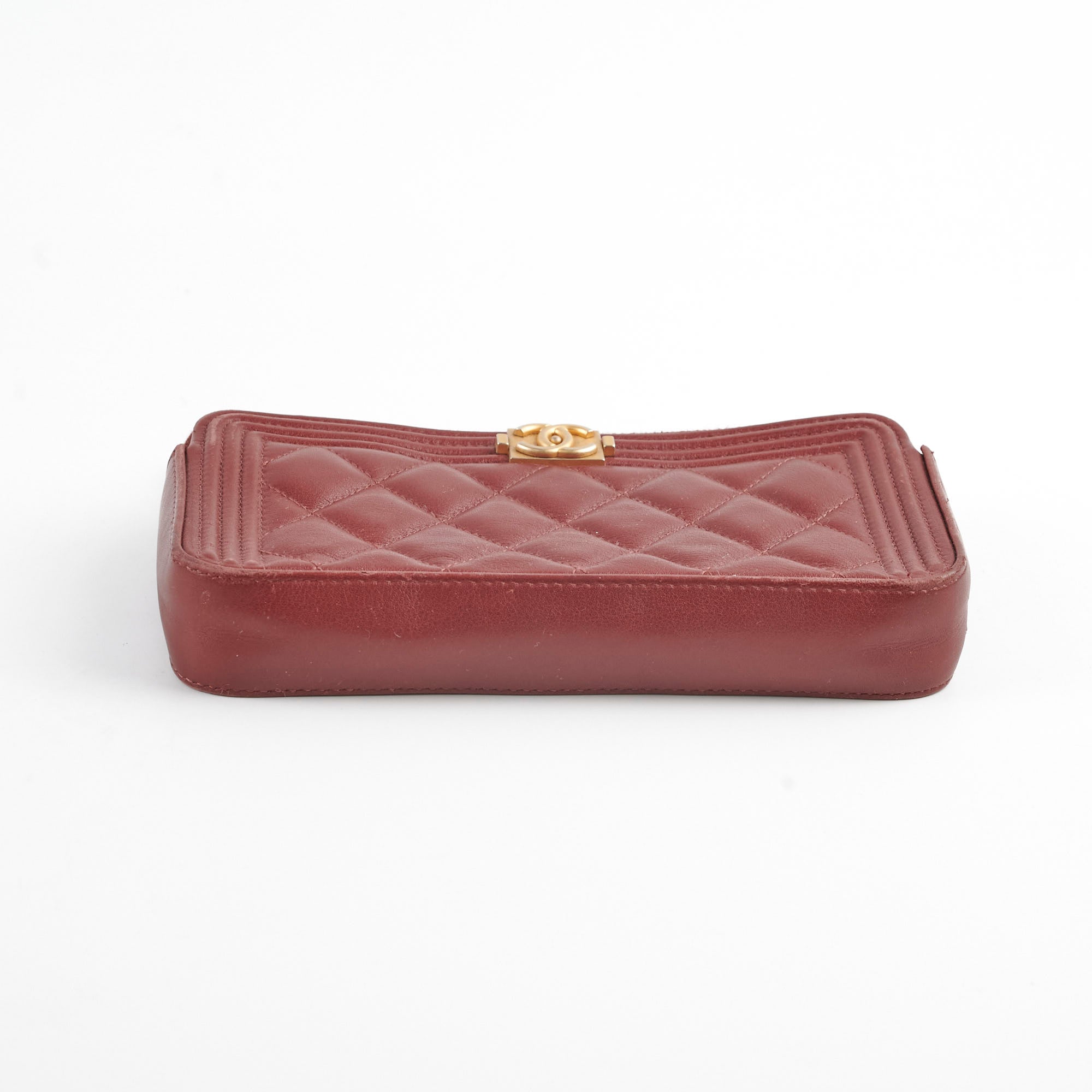 Chanel Boy Long Wallet in Burgundy - Luxury Leather Wallet for Women, Perfect for Everyday Use & Special Occasions