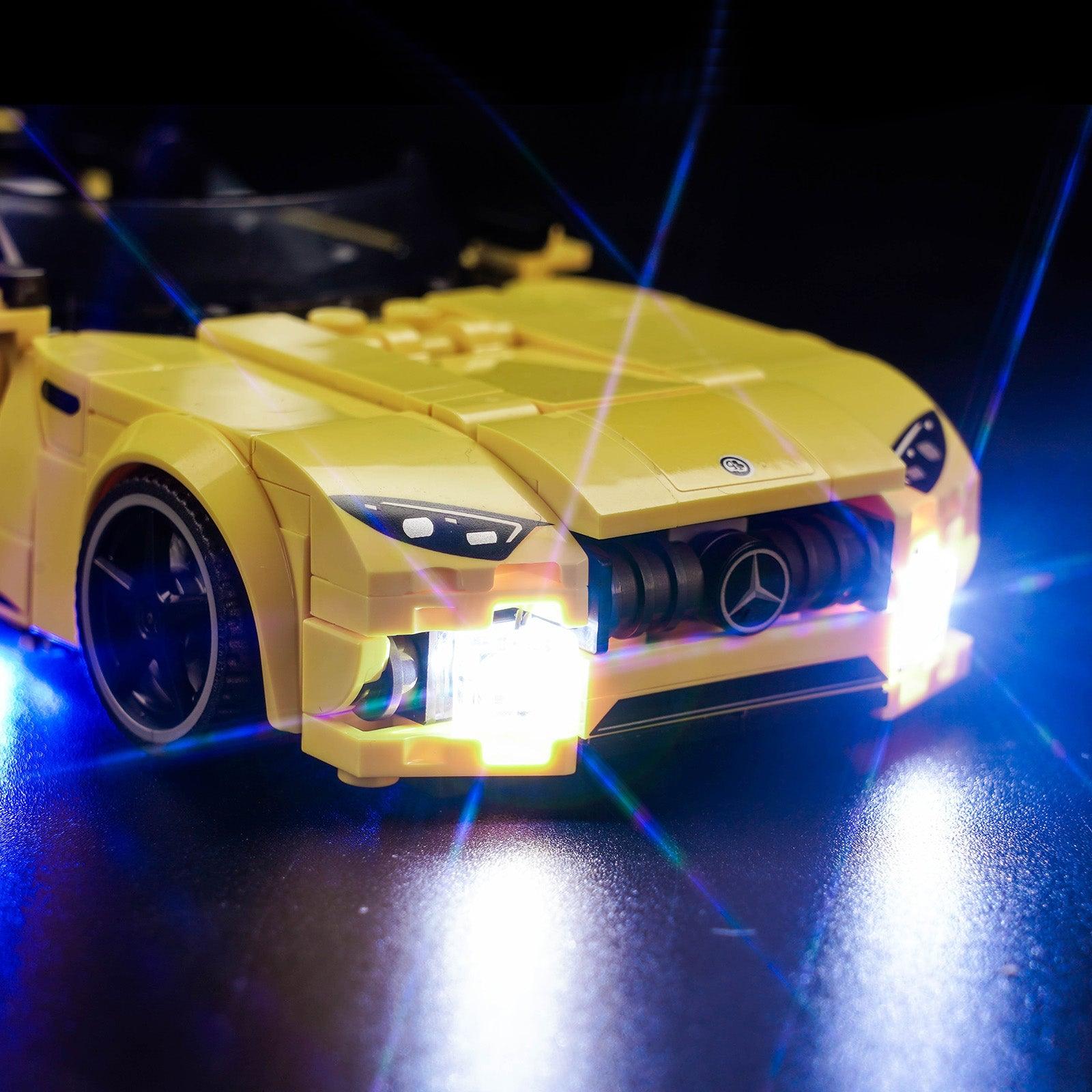 Premium LED Light Kit for Lego Speed Champions 76924 - Mercedes AMG G 63 & AMG SL 63 F1 Toy Car Model | DIY Lighting Upgrade for Display & Night Play