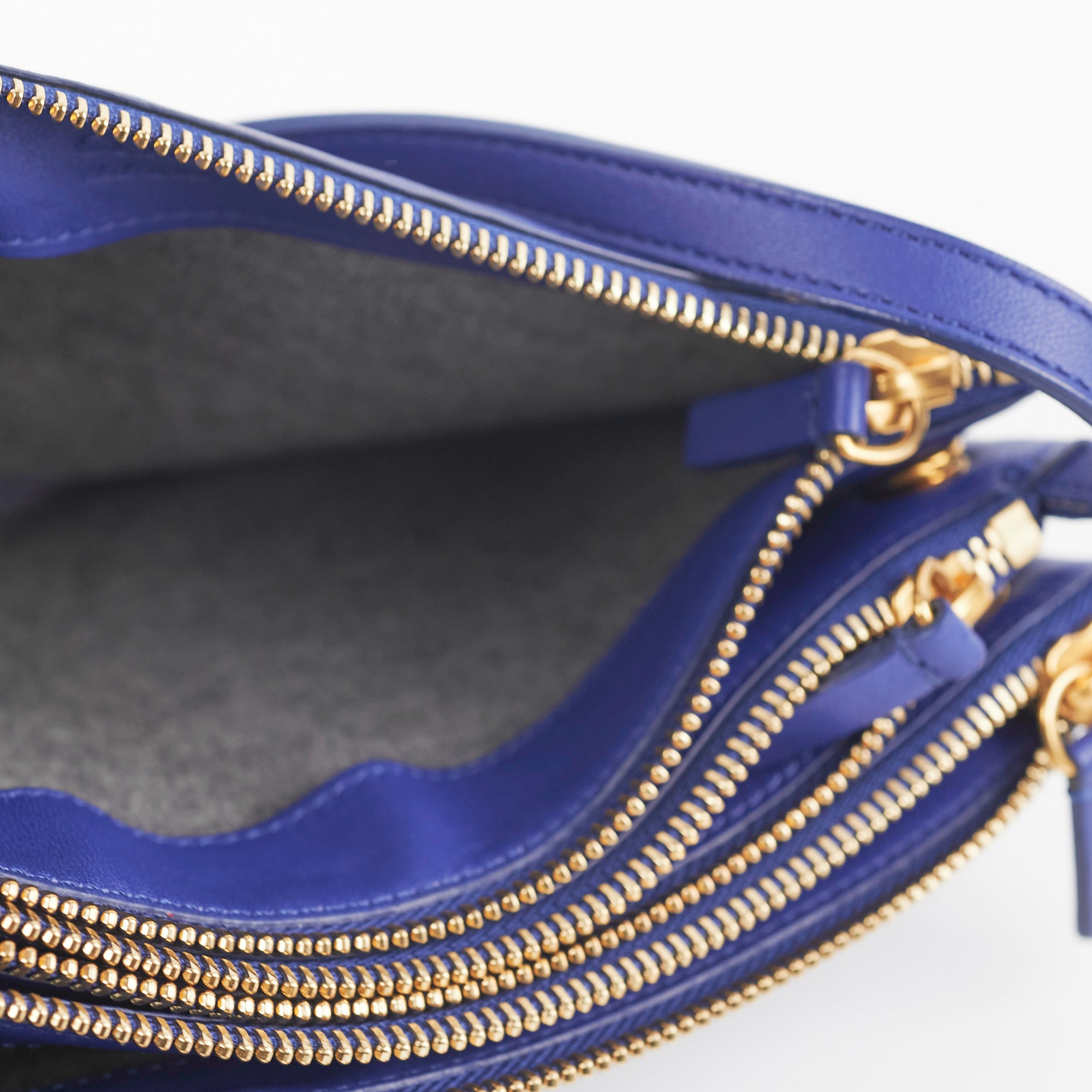 Celine Trio Bag Blue Crossbody Leather Handbag for Women - Stylish & Lightweight Purse for Everyday Use, Travel & Date Night