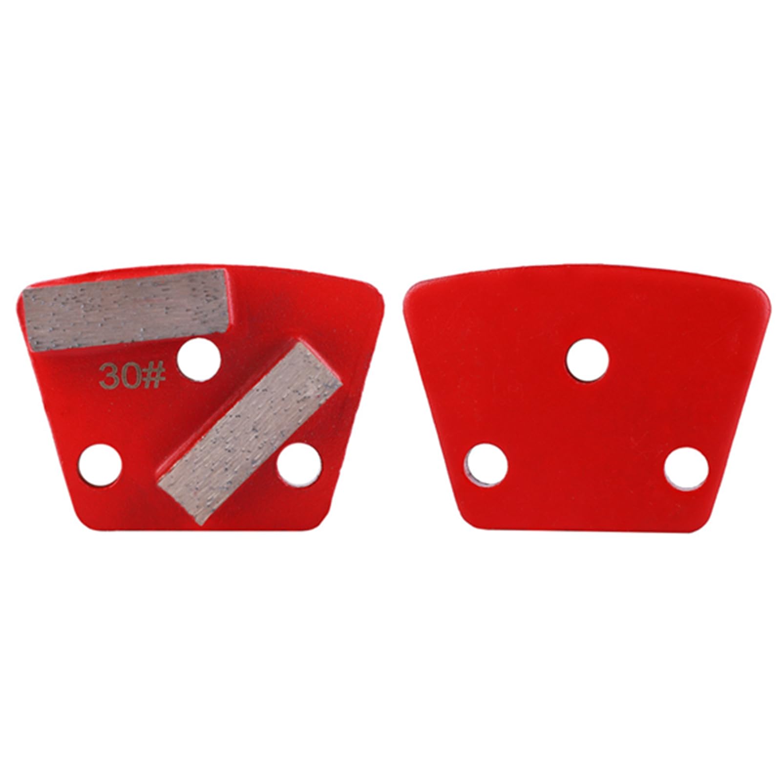 9PCS Trapezoid Diamond Grinding Pads for Concrete Floors - #30 Grit Aggressive Cutting Discs with Metal Scraper - Perfect for Paint Removal, Floor Leveling & Surface Preparation (Ideal for Grinders on Concrete, Epoxy & Terrazzo)