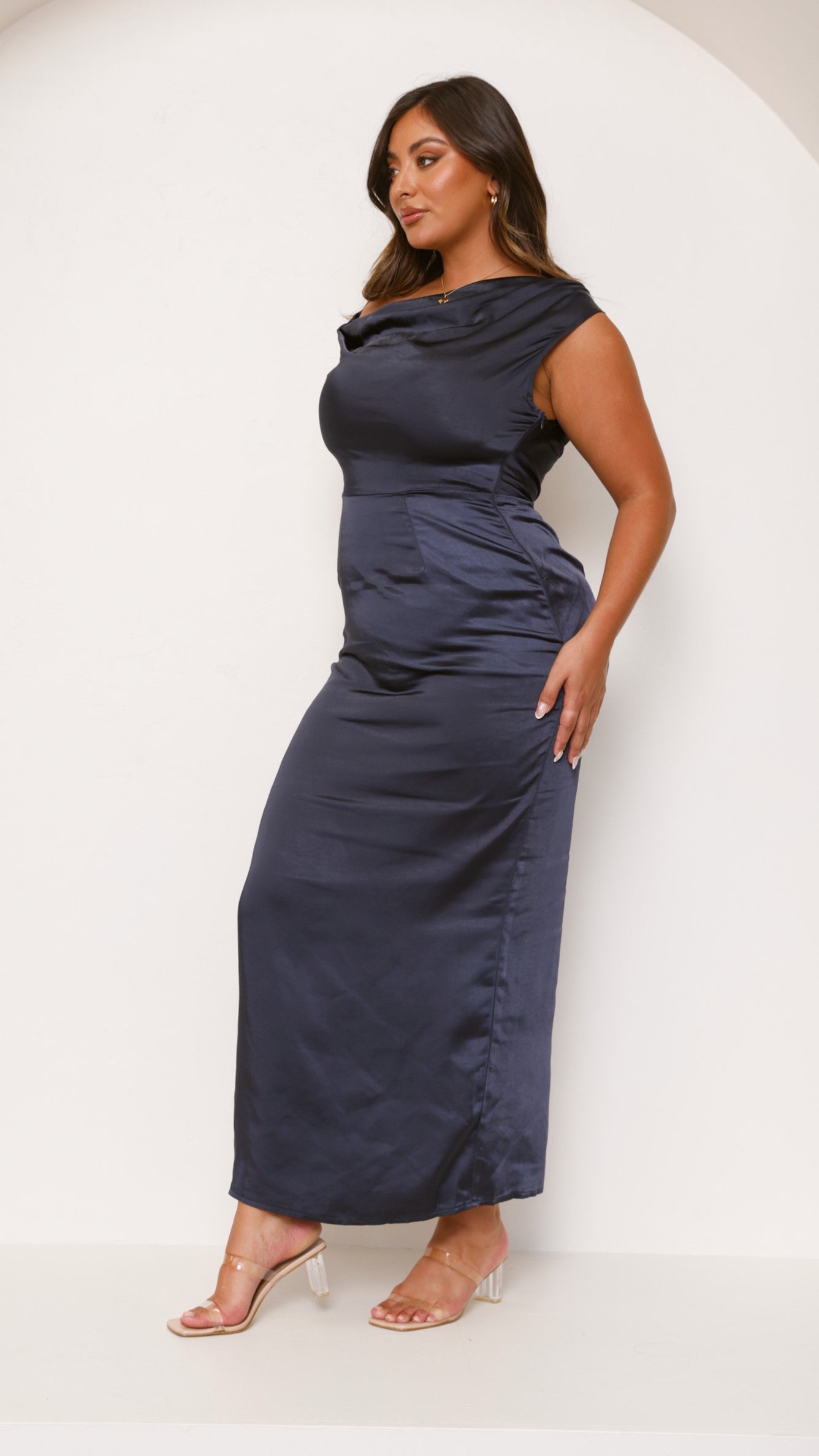 Harlowe Maxi Dress for Women - Navy Blue Flowy Long Dress for Summer, Beach, and Casual Wear | Comfortable & Stylish Boho Chic Outfit