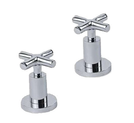 D16 1513 Widespread Lavatory Faucet with Cross Handles - Chrome Finish for Bathroom Sink - Perfect for Modern Home & Commercial Restroom Use