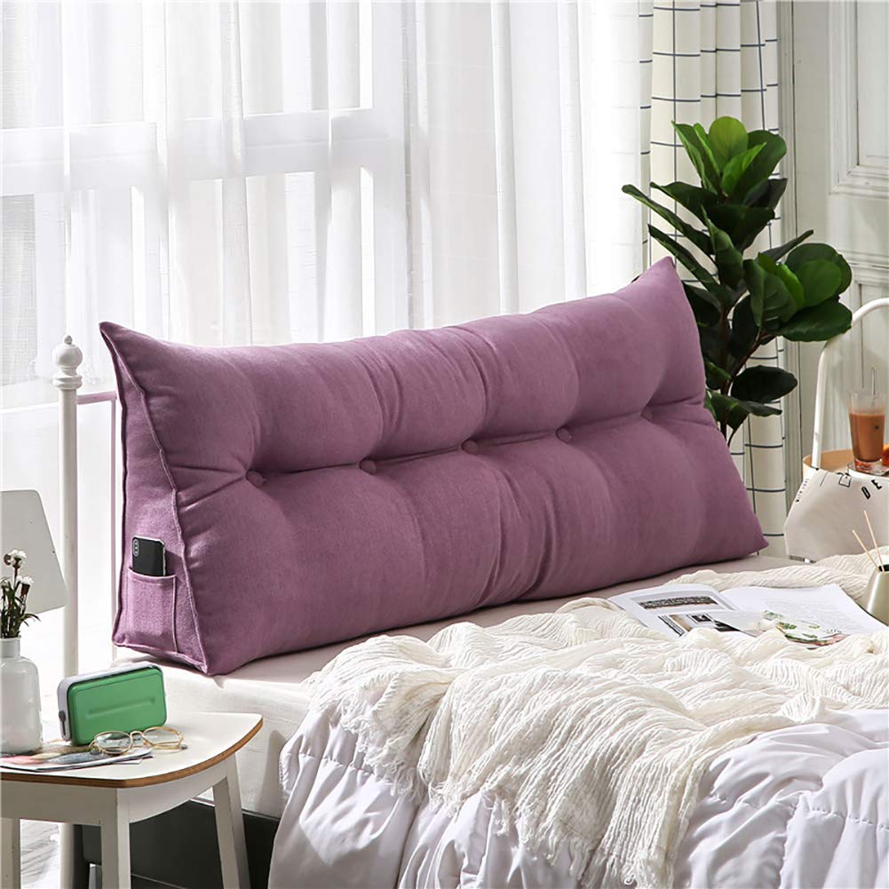**Ergonomic Bed Backrest Pillow - Triangular Wedge Cushion with Upholstered Headboard Support for Sitting Up in Bed - Perfect for Reading, Relaxing, or Watching TV (Great for Chairs, Sofas & Beds)**    **Use Scenarios:** Ideal for reading in bed, post-surgery recovery, nursing, meditation, or lounging on the couch.