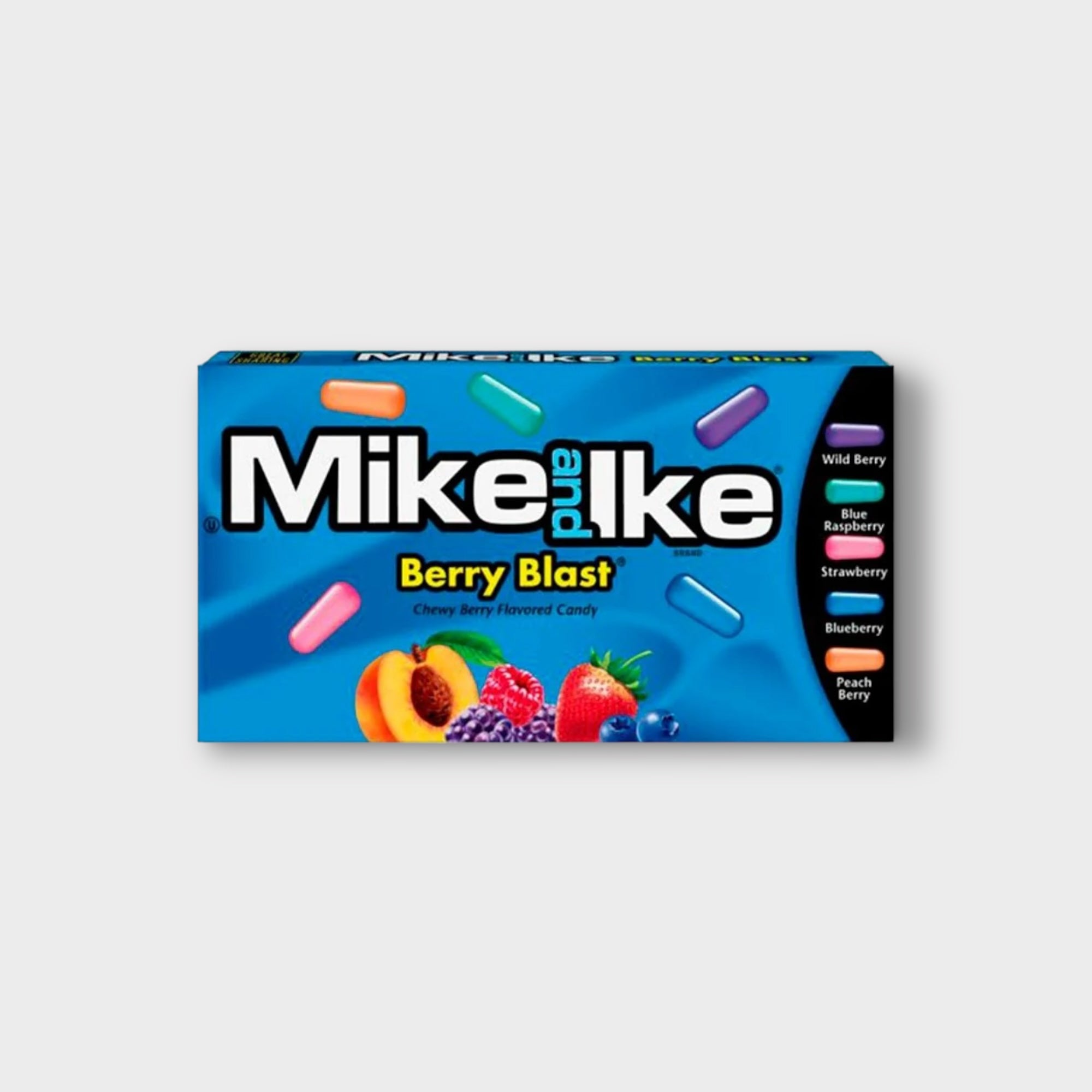 Mike and Ike Mega Berry Blast Candy - Bulk Sour Fruit Flavored Chewy Candy - Perfect for Halloween, Parties, Movie Nights and Office Snacks