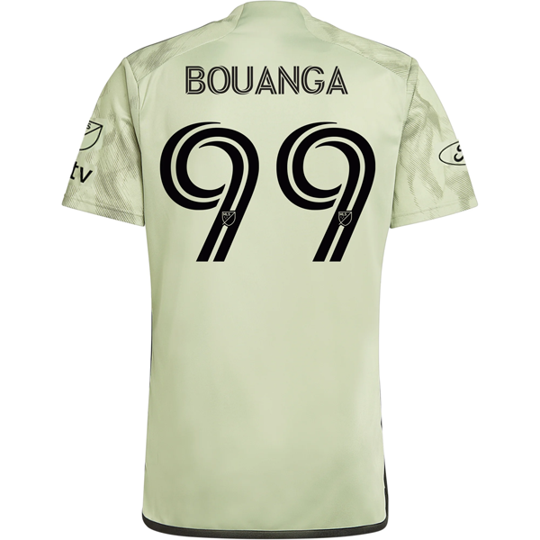 Adidas LAFC Denis Bouanga Away Soccer Jersey 2024/25 - Magic Lime with MLS & Apple TV Patches | Authentic MLS Fan Gear for Games & Collectors