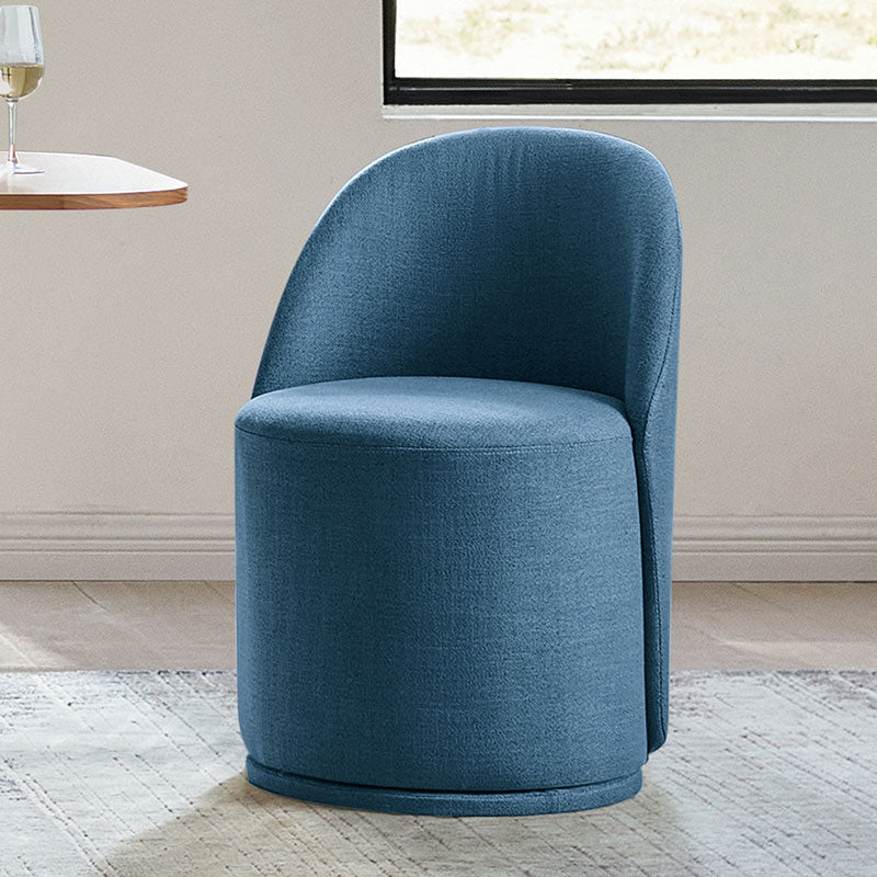 Modern Curved Back Swivel Dining Chair - Ergonomic Comfort for Kitchen, Dining Room & Office - Perfect for Home Decor & Entertaining Guests