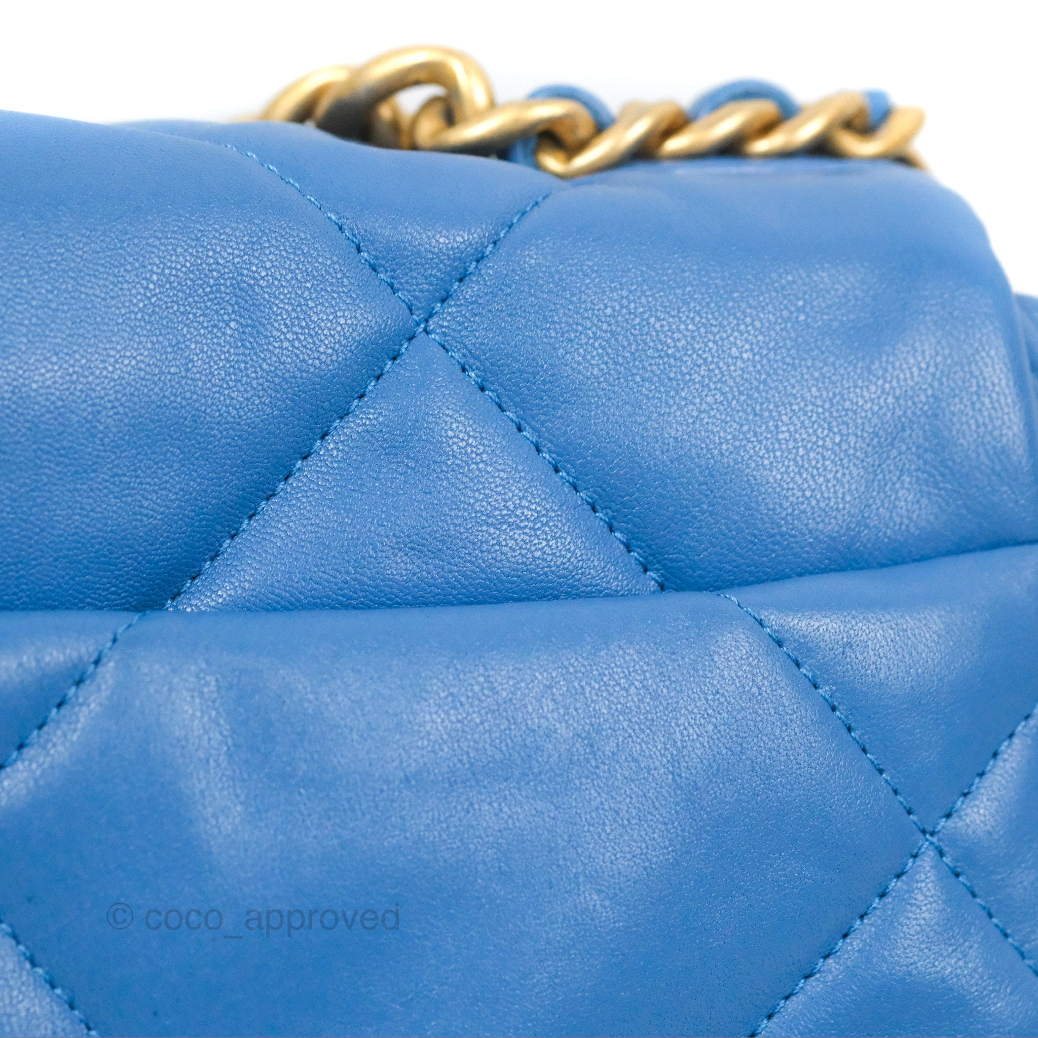 Chanel 19 Small Handbag in Blue with Mixed Hardware - Luxury Crossbody Bag for Women, Perfect for Date Night & Evening Events