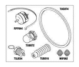 Tuttnauer TUK132 Sterilizer PM Kit - Replacement Parts for Autoclave Maintenance | Perfect for Dental, Medical & Tattoo Clinics