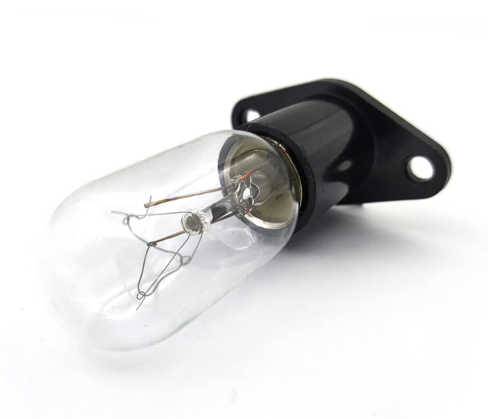 GE Microwave Lamp Light Bulb and Socket Assembly Replacement WB36X10194 - Compatible with GE Microwaves - Perfect for Kitchen Appliance Repair and Maintenance