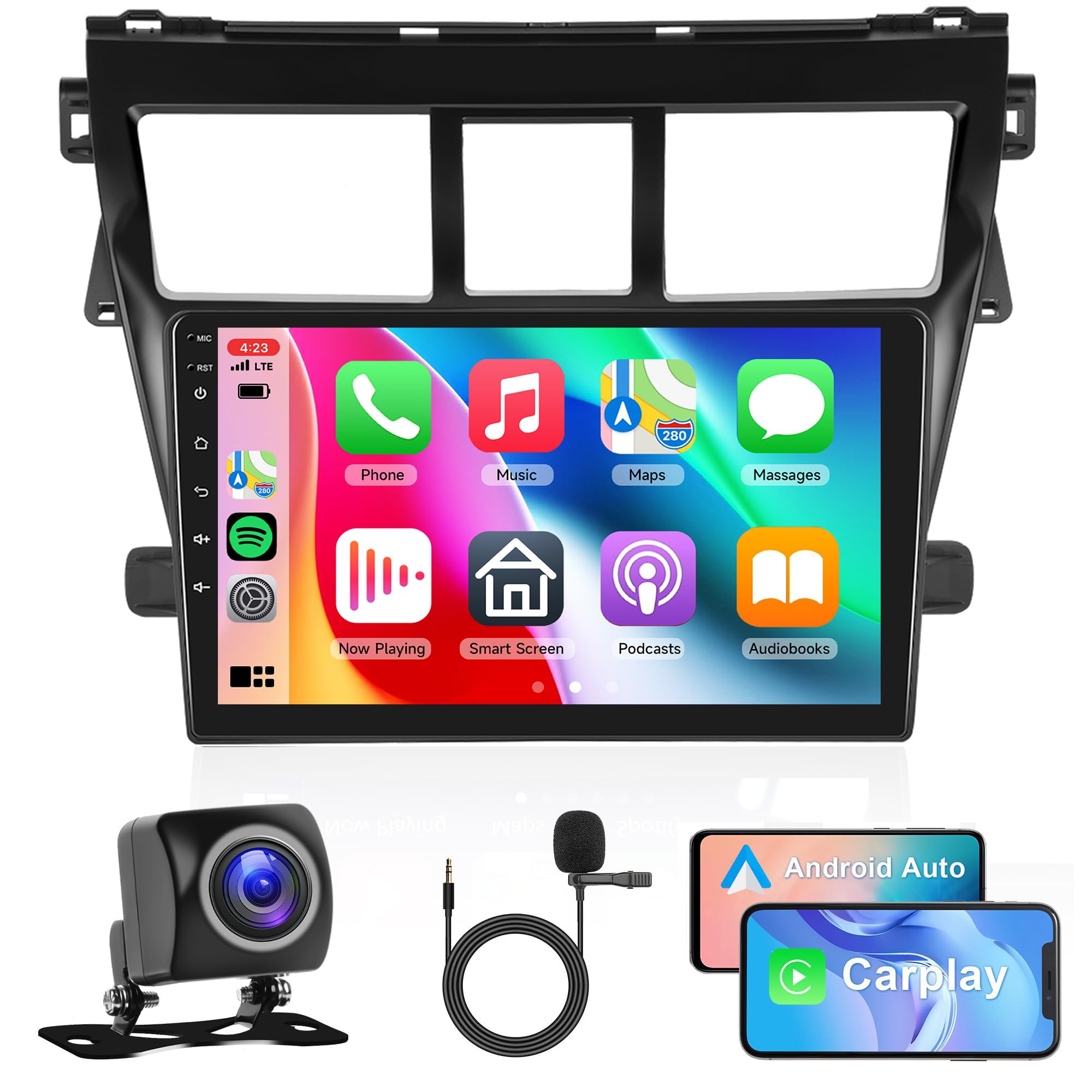 2G+32G Android 13 Car Stereo for Toyota Yaris VIOS 2007-2013 - 9