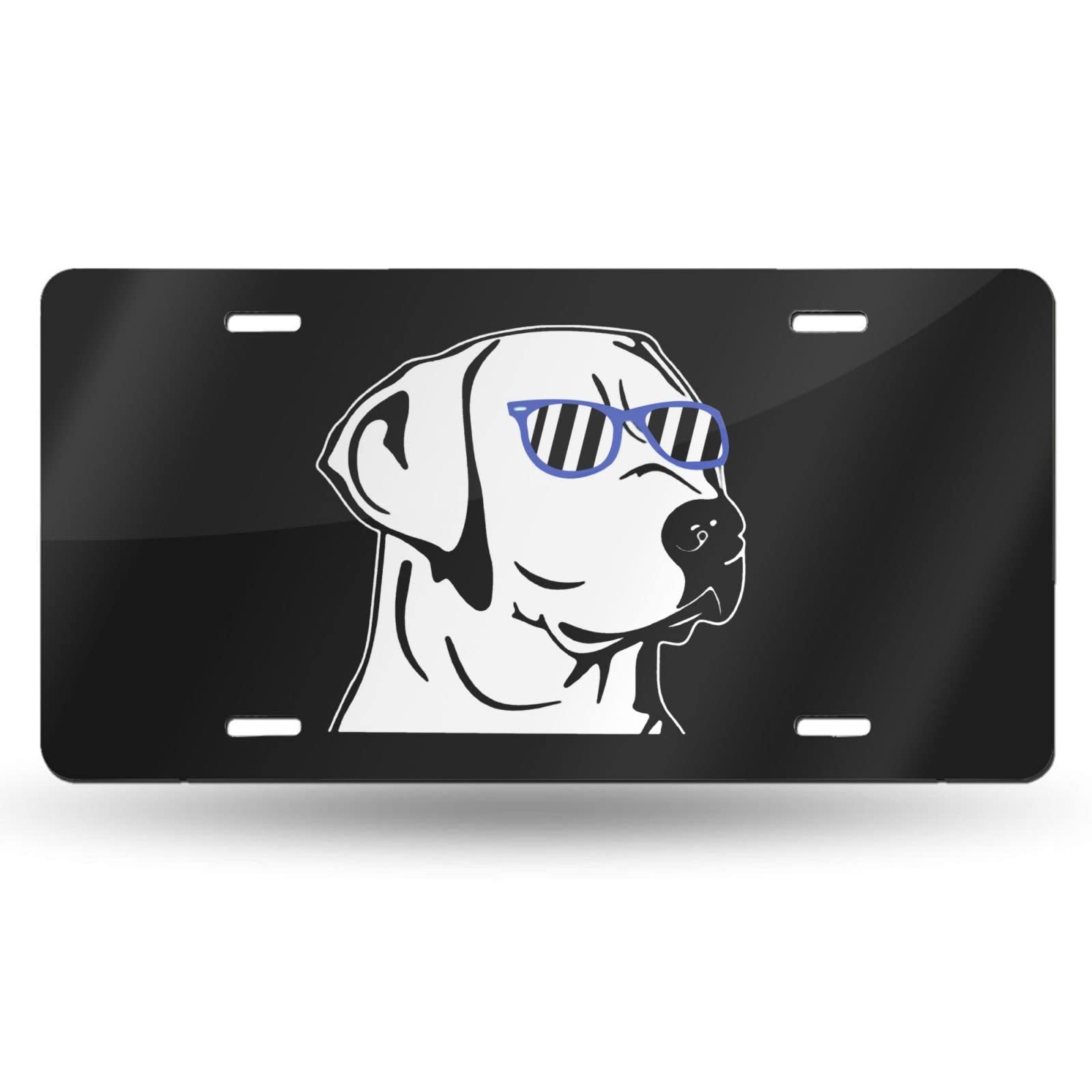 Fun Labrador Dog Novelty Car License Plate - 6x12 Inch Durable Aluminum Metal Front Decoration for Cars, Trucks & SUVs - Perfect Gift for Pet Lovers & Car Enthusiasts (Men, Women, Boys, Girls) - Great for Road Trips, Vehicle Personalization & Dog-Themed Decor