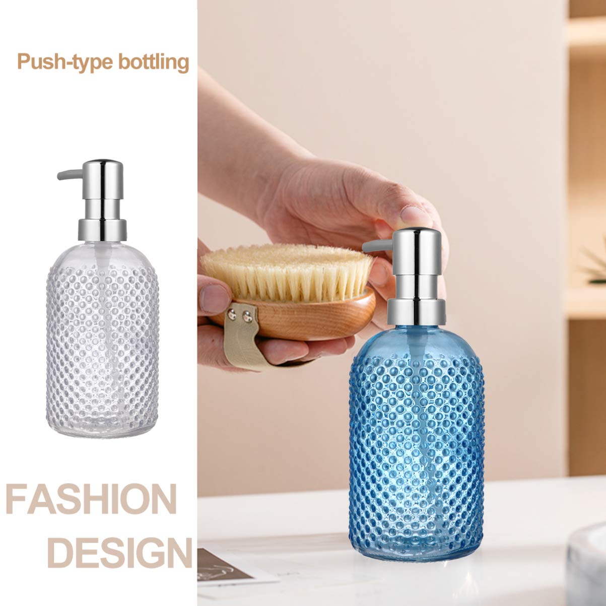3Pcs Cabilock Shampoo Travel Bottles - Leak-Proof Refillable Toiletries Containers for Shower Gel, Lotion & Body Wash - Portable Pump Dispenser for Home & Travel Use (Great for Gym, Vacation & Daily Hygiene)