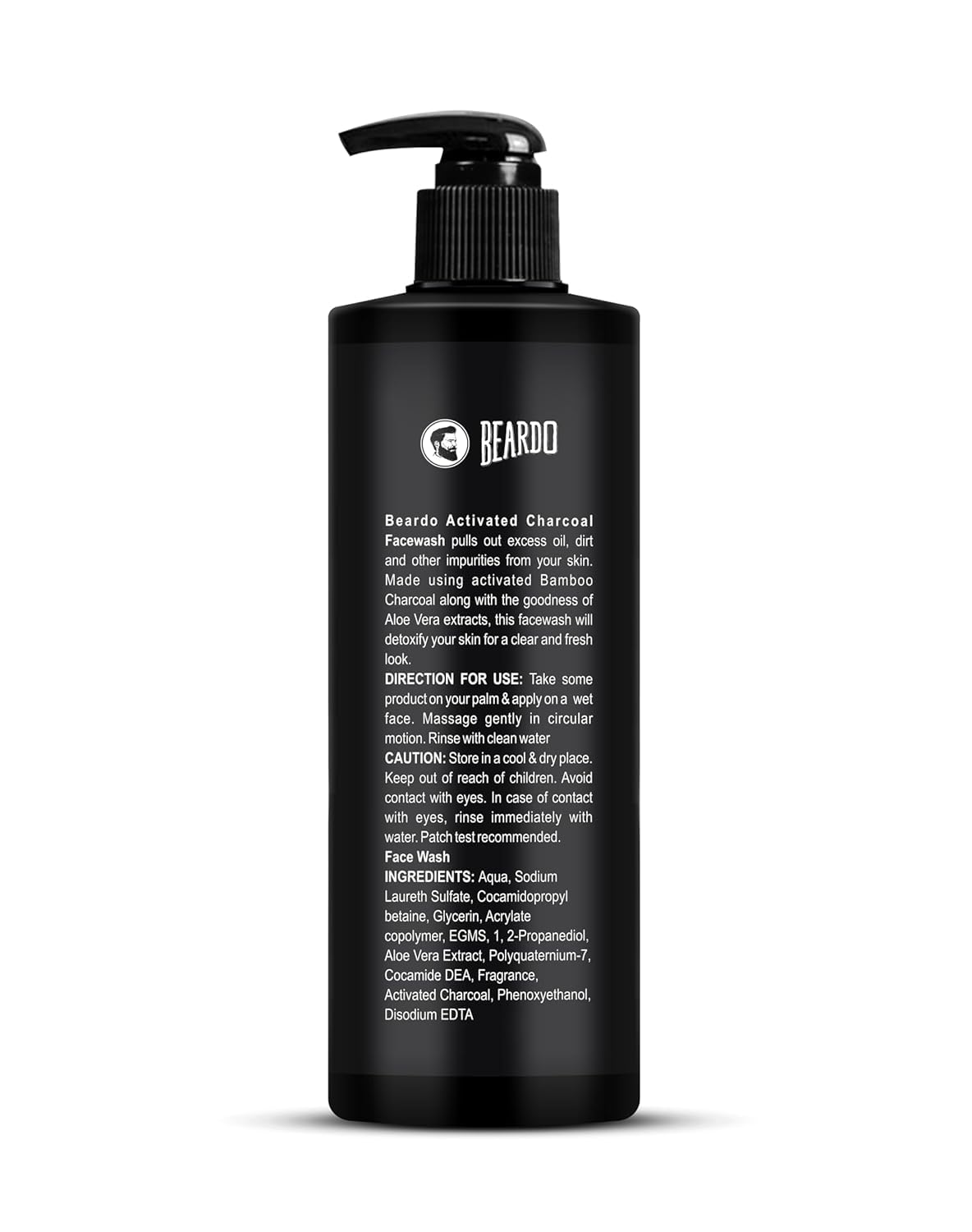 Bear;do Activated Charcoal Face Wash for Men - 200ml Deep Pore Cleanser | Acne & Pimple Treatment | Oil Control for Oily Skin | Daily Skincare Routine for Clear Complexion