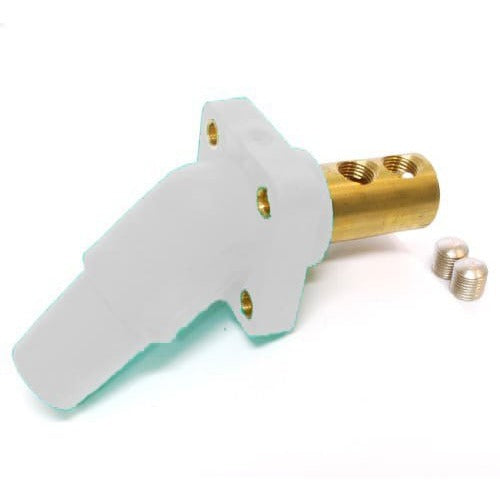 Marinco 400A 45 Degree Panel Mount DSS Connector - 2/0 & 4/0 AWG Marine Grade Electrical Connector for Boats, RVs, and Heavy-Duty Industrial Applications