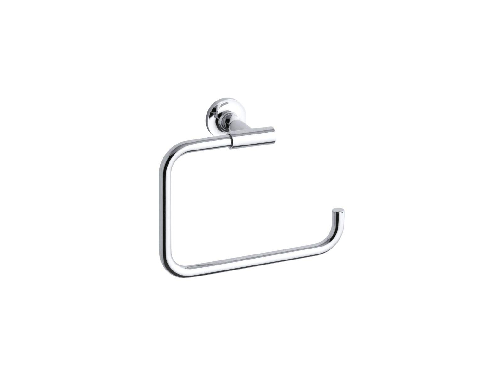 KOHLER Purist Polished Chrome Towel Ring K-14441-CP - Modern Bathroom Accessory for Hand & Face Towels - Perfect for Bathrooms, Powder Rooms & Spa Retreats