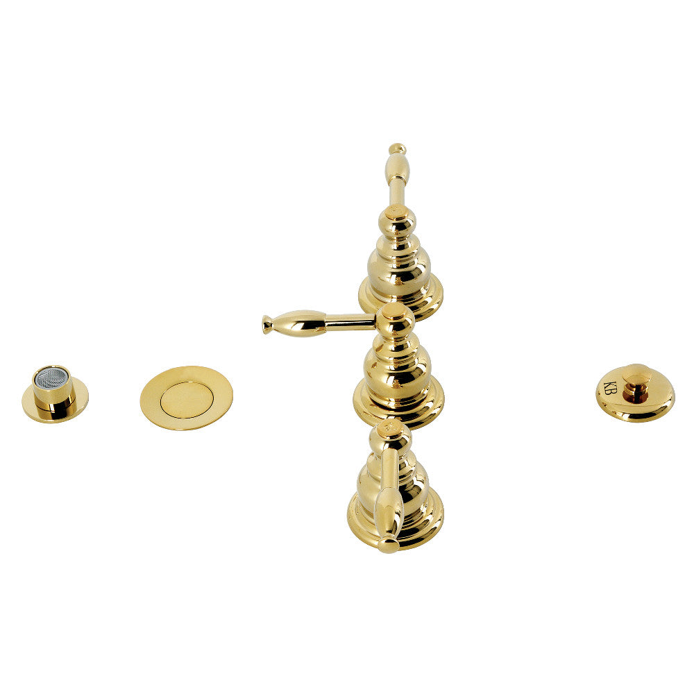 Kingston Brass KB327KL Knight Three Handle Bidet Faucet