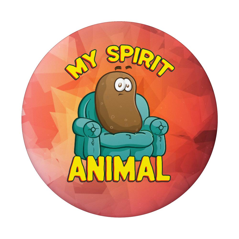 My Spirit Animal - Funny Couch Potato T-Shirt | Comfortable Graphic Tee for Relaxing at Home, Lounging & Netflix Binge Watching