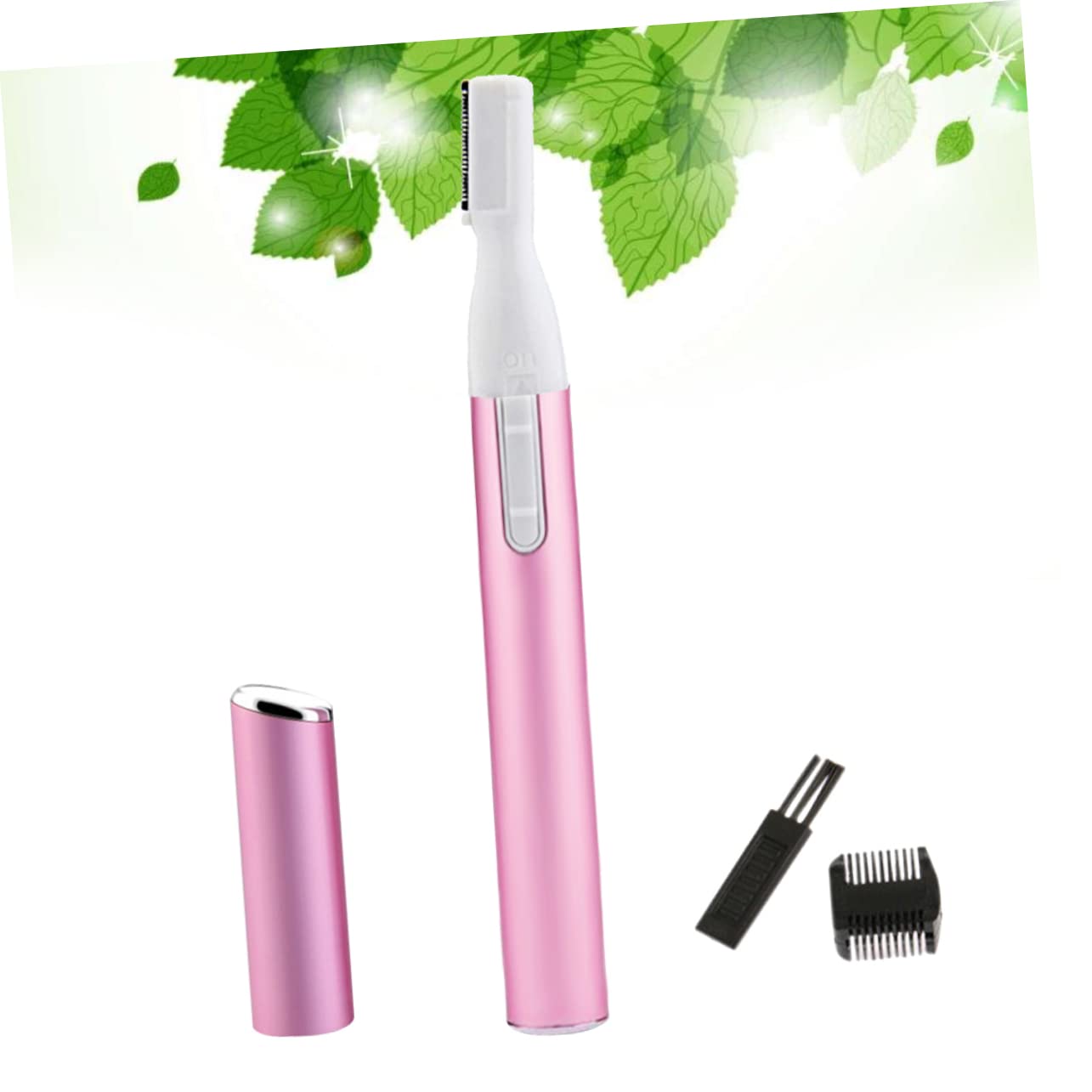 FRCOLOR Women's Electric Eyebrow & Facial Hair Trimmer - Rechargeable Nose & Body Hair Shaver with Precision Blades - Pink | Perfect for Eyebrow Shaping, Nose Hair Grooming & Full Body Hair Removal at Home