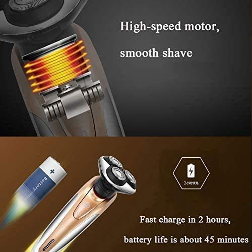 KouRy Electric Razor for Men - 4-in-1 Multifunctional Shaver & Grooming Kit with USB Rechargeable & Waterproof Design - Cordless Men's Shaver for Face, Body & Nose Hair Trimming - Perfect for Travel, Gym & Daily Grooming