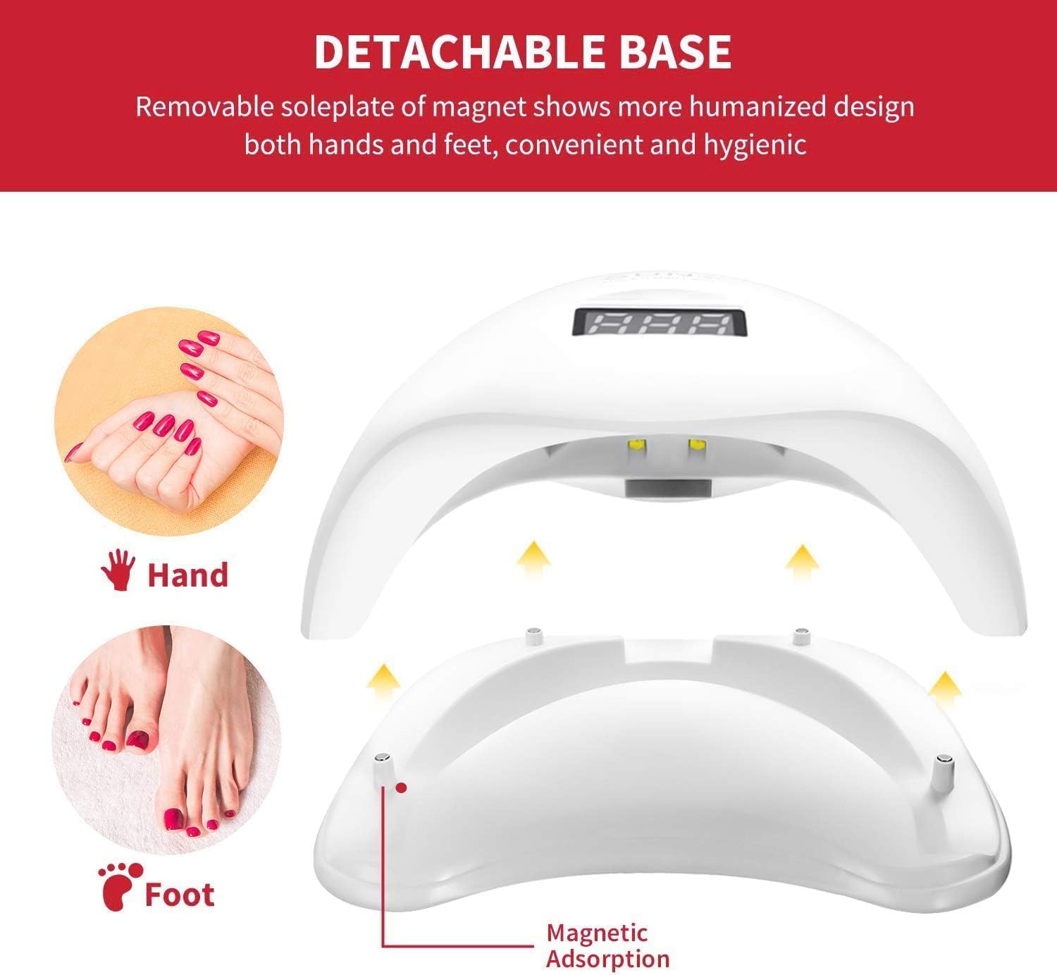 THR3E STROKES 48W 24 LED Automatic Sensor UV Nail Dryer Lamp - Fast Curing for Gel Polish, Manicure & Pedicure | Perfect for Home Salon, Nail Art Enthusiasts & Professional Use