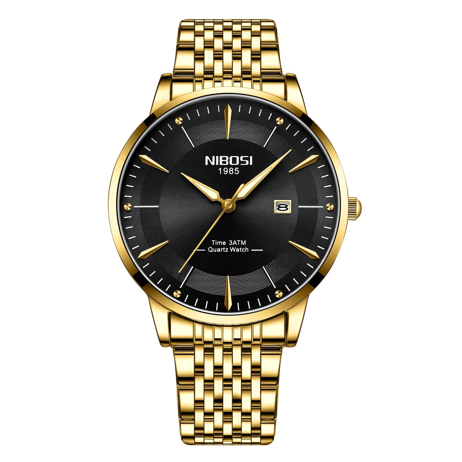 Men's Chronograph Dress Watches - Analog Quartz Business & Sport Watch for Men - Perfect for Office, Formal Events & Casual Wear