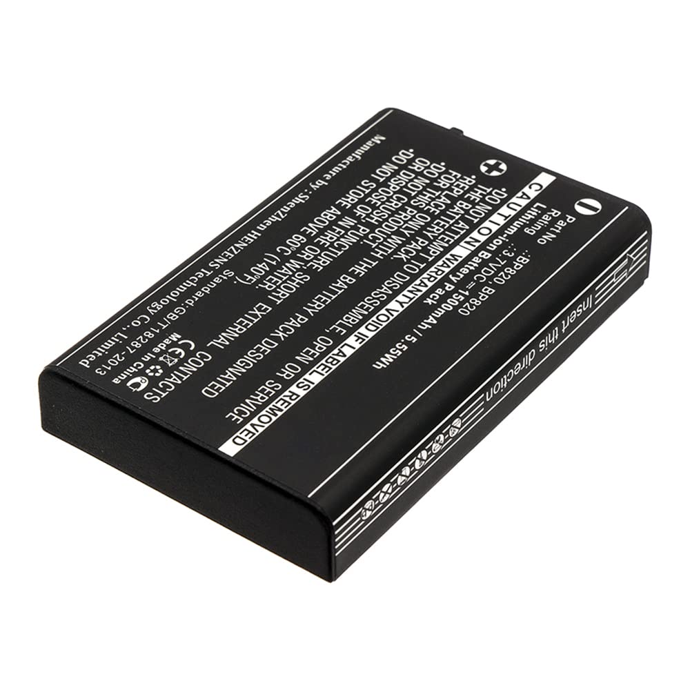 Synergy Digital 2-Way Radio Li-ion Battery 1500mAh for Uniden UH810 Walkie Talkie - High Capacity Replacement for BP-820 Battery (3.7V) - Perfect for Outdoor Adventures, Construction Sites & Emergency Communication