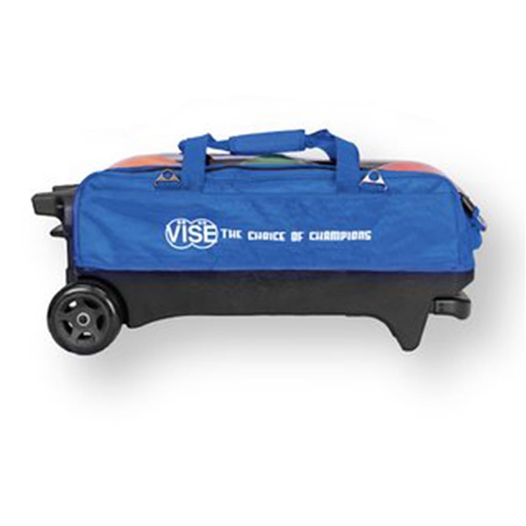 Vise 3 Ball Tournament Bowling Tote Bag - Durable Blue Bowling Accessory for League Play & Practice | Perfect for Bowling Balls, Shoes & Gear Storage