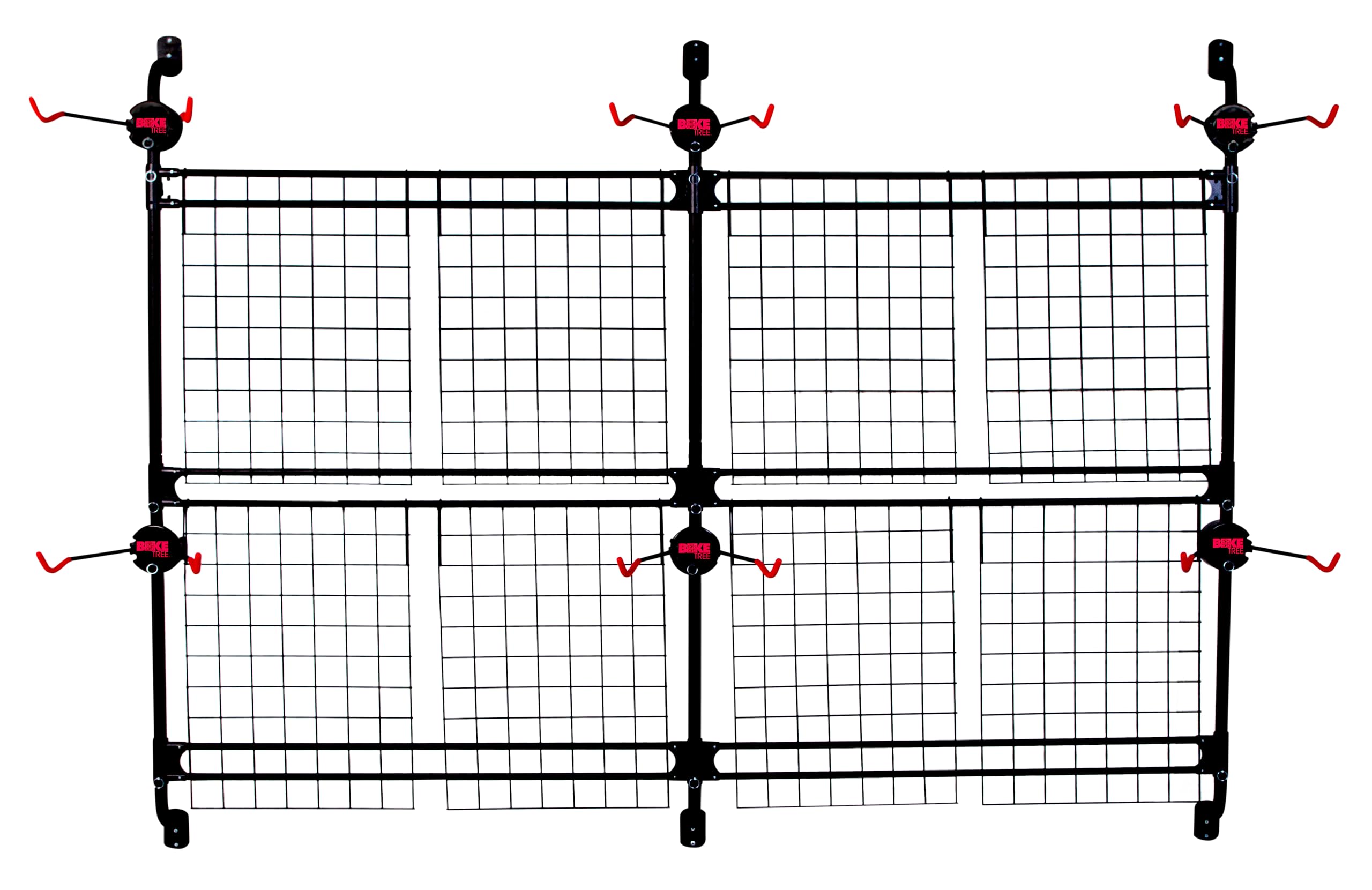 8Ft Bike-Tree Wall Mounted Garage Organizer – Heavy Duty 350lbs Capacity – Customizable Storage for 6 Bikes, Ladders & Kayaks – Perfect for Home, Garage & Outdoor Gear Organization