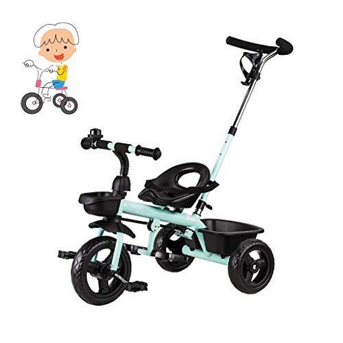 Best Infant Walker & Tricycle for Kids 1.5-5 Years Old - Green Ride-On Toy Bike for Boys & Girls | Perfect for Indoor Play, Outdoor Activities & Learning to Ride