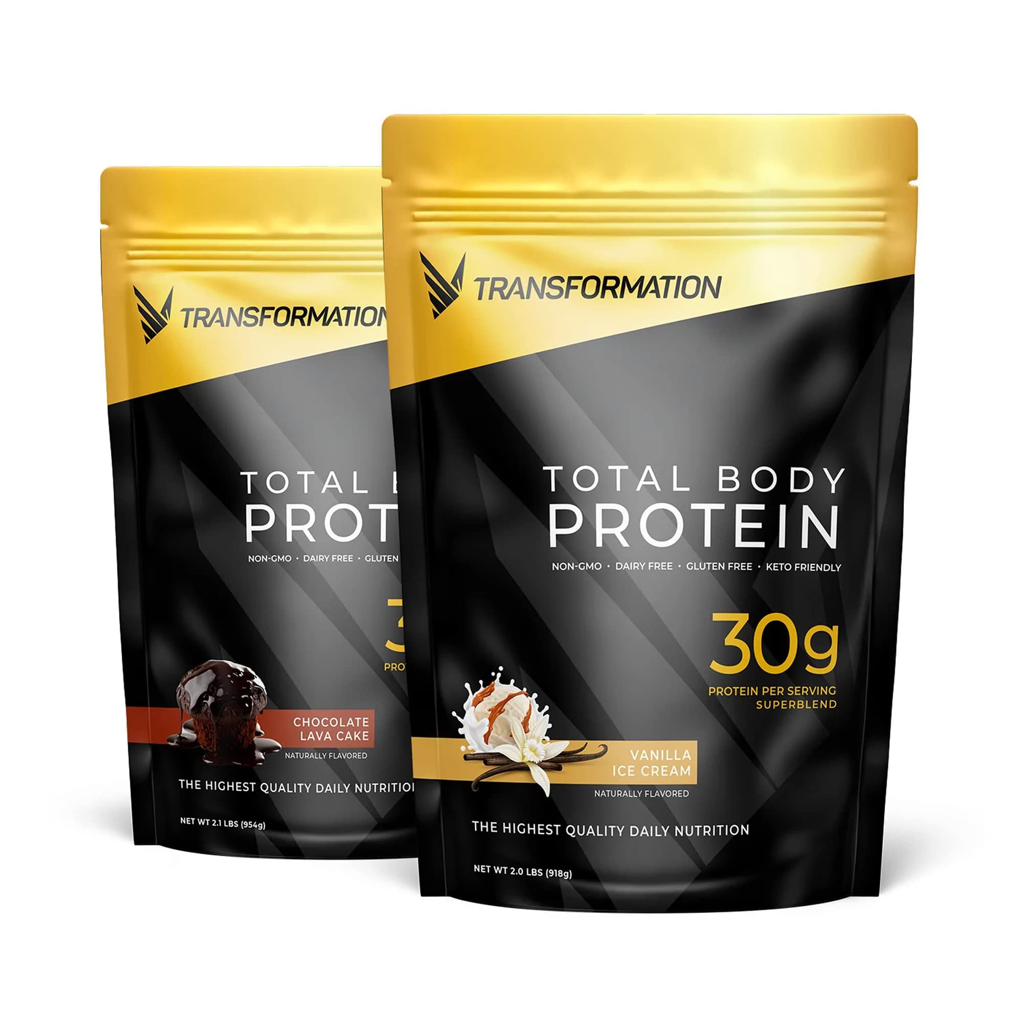 Premium Chocolate & Vanilla Protein Powder - 30G Multi-Protein Superblend with Collagen Peptides, Egg White & Plant Proteins | MCT Oil, BCAAs, Probiotics & Enzymes | Low Carb Protein Shake for Muscle Recovery, Weight Management & Post-Workout Nutrition