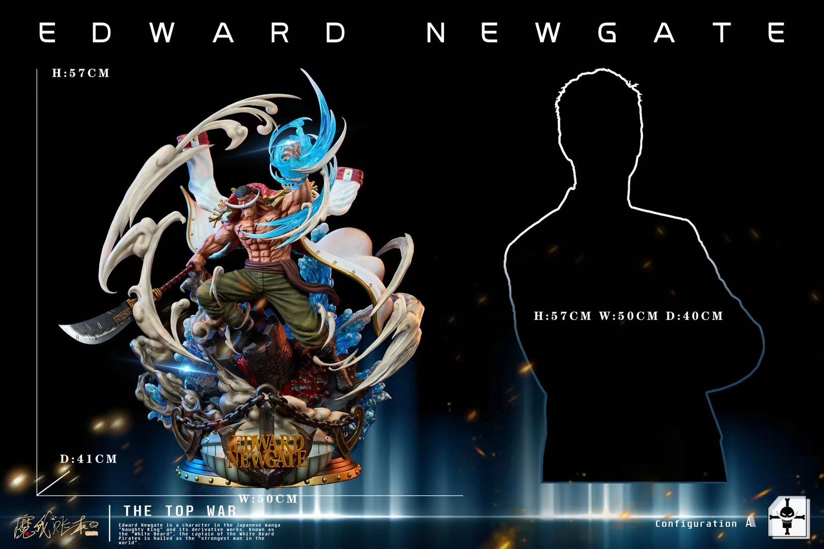 Edward Newgate Whitebeard Cosplay Costume - Anime One Piece Outfit for Halloween, Conventions & Themed Parties