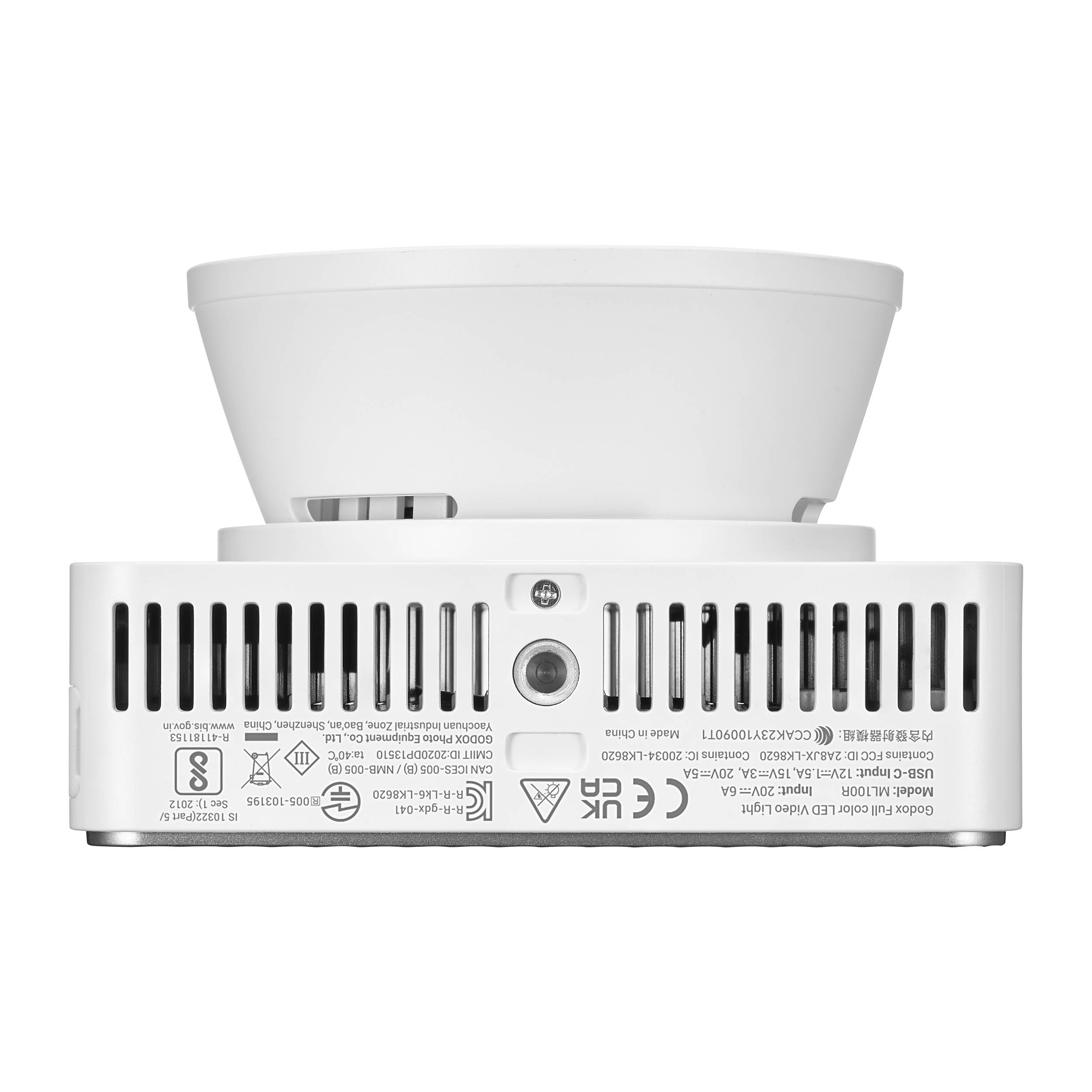 ML100R Compact Portable RGB LED Video Light with Adjustable Lens - Perfect for YouTube, TikTok, Live Streaming & Photography Lighting