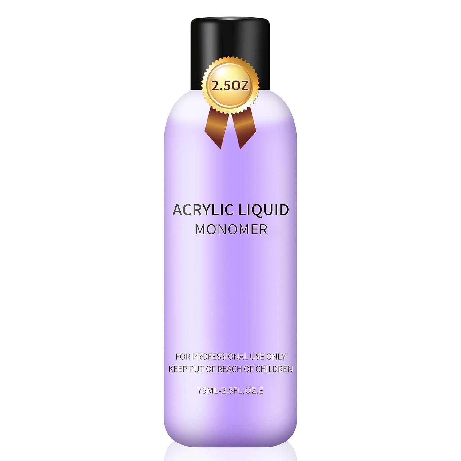 Professional 2.5oz Acrylic Nail Liquid Monomer for Nail Extensions & DIY Nail Art - High-Quality 75ml Acrylic Liquid for Acrylic Powder - Perfect for Salon, Home Manicure & Nail Art Enthusiasts